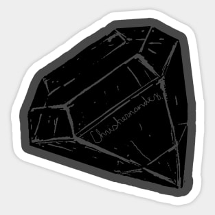 Chris Hernandez Artist - Diamond (in black) Sticker